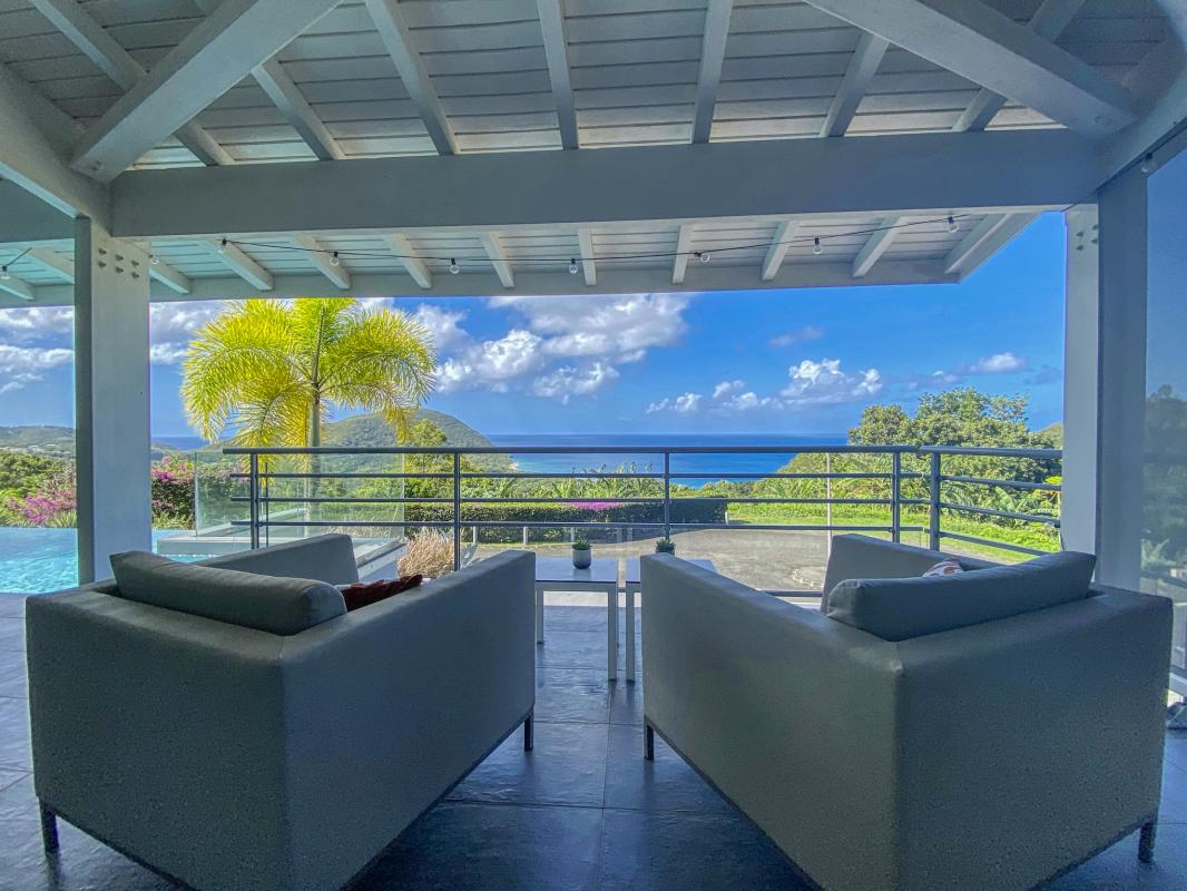 6.Location Villa piscine vue mer Deshaies Guadeloupe_Vue mer